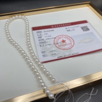 Collier de perles d'Akoya d'eau douce blanches 5A, 2-8 mm, perles naturelles pour la fabrication de bijoux, avec certificat inclus
