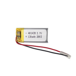 Baterai polimer litium 401430 <span class=keywords><strong>3</strong></span>.7V 130mAh baterai Li-ion isi ulang - Product Image 1