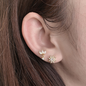 Factory Price <b>Cute</b> Trendy 18K Gold Plated Tiny Stud <b>Earrings</b> for Women - Product Image 5