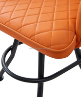 Casino Club élégant fauteuil en métal coussin en cuir réglable meubles de salle à manger pour hôtel salon salle de sport école en plein air