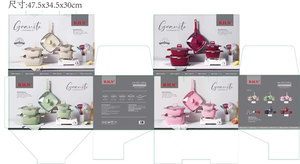 <span class=keywords><strong>Set</strong></span> di pentole per zuppe dal Design classico da 21 pezzi antiaderente in alluminio e medicale - Product Image 6