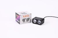 Nouveaux phares antibrouillard/de conduite LED pour moto, super lumineux, mini, bicolores, 25W, 6500 lumens, avec système d'éclairage externe