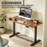 Piétement de table électrique motorisé réglable en hauteur et largeur, avec système de levage télescopique pour bureau à domicile