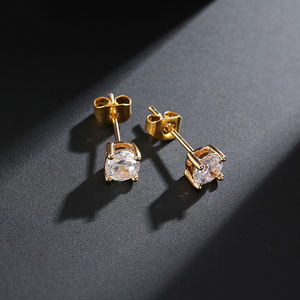 ต่างหูเงินแท้ RAKOL รุ่น EP041 ประดับเพชรคิวบิกเซอร์โคเนีย สำหรับผู้หญิง - Product Image 4