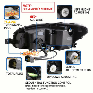 AlyntriX 36W 12V <span class=keywords><strong>LED</strong></span> Projektör Farlar, WRX 2015-2021 ve WRX STI 2016-2021 için Başlangıç Animasyonlu - Product Image 4