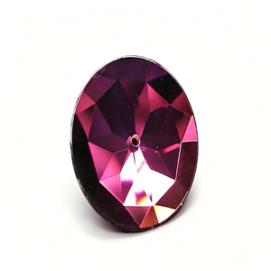 แหวนคริสตัลแก้วใสสีแซฟไฟร์ ดีไซน์เครื่องประดับจี้ห้อยคอ - Product Image 2