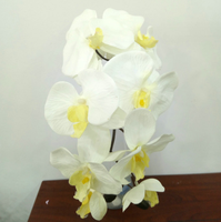Fleurs d'orchidées artificielles en soie réalistes de haute qualité avec une simulation hautement fidèle pour la décoration de la maison, la fête des mères et la rentrée scolaire