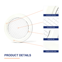 Grille de retour d'air ronde en aluminium pour système de climatisation, diffuseur de plafond pour l'admission et l'évacuation de l'air