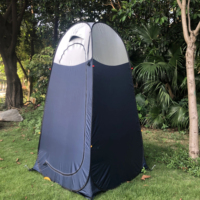 Toilette de camp de tente de douche extérieure portable avec sac de transport pour le camping en plein air et les vestiaires