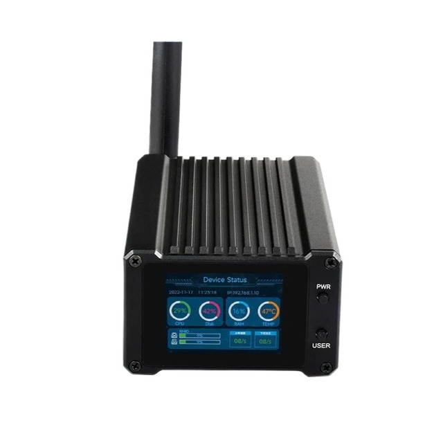 Raspberry Pi CM4 computing module NAS host home network storage server, dual SATA interface/2-inch LCD