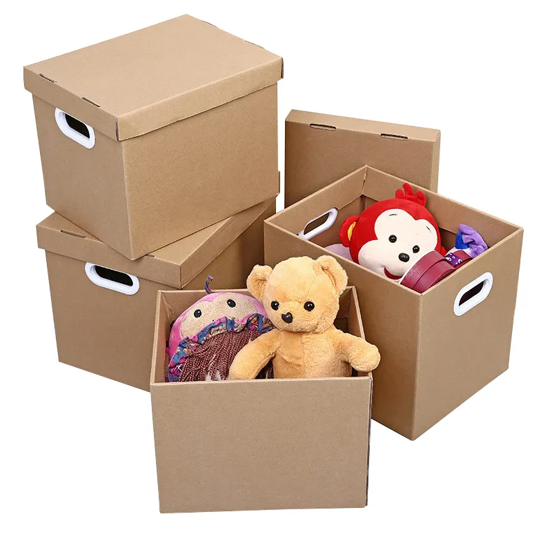 WholesaleCustom आकार मजबूत घरेलू उत्पादों खिलौने भंडारण गत्ता चलती दफ़्ती बक्से