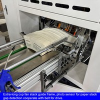 Máquina Automática para Fabricar Vasos de Papel, Máquina Formadora de Vasos Desechables para Café y Té con Doble Recubrimiento de PE