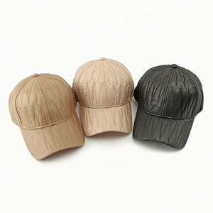 Gorras de Béisbol Coreanas con Diseño Acolchado de Moda para Invierno, Gorra de Béisbol Informal con Parte Superior Rígida para Mujer, Gorro Cálido - Product Image 2