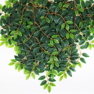 Bouquet de feuilles d'orme artificielles 10cm-30cm, fleur en soie, décoration intérieure, plante verte - Product Image 1