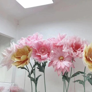 K-36 fleur géante énorme flore diamètre est d'environ 80-150 cm rose <span class=keywords><strong>blanc</strong></span> dégradé coquelicot <span class=keywords><strong>tournesol</strong></span> pour la décoration - Product Image 6