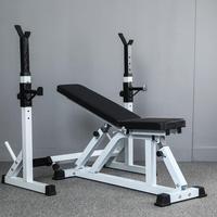 Banc de musculation multifonctionnel pour presse à banc, barre d'haltères, rack de squat et levée de poids