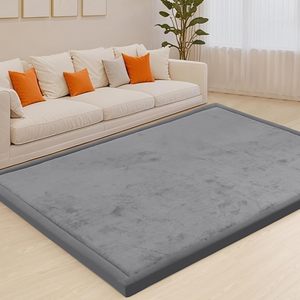 <span class=keywords><strong>FIGOO</strong></span> - Tapis antidérapant doux pour bébé, tapis de jeu pour parc d'activités, tapis en velours corail antidérapant, tapis tatami en mousse à mémoire de forme - Product Image 2