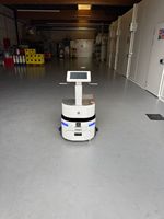 2026 Aotingbots Akıllı Otomatik Susuz Zemin Temizleme Robotu Ticari Akıllı Toz Alma ve Süpürme Servis Robotu