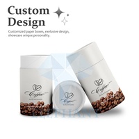 Emballage personnalisé en tube de papier composite biodégradable pour pop-corn, noix, thé, boîte en carton de qualité alimentaire, boîte en papier pour grains de café