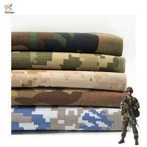 Rundong 250gsm dark navy digital tc woven spandex fabrics elastic heavyweight drill camo fabric