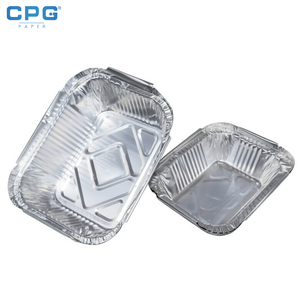 Silver Aluminium Foil Container Rectangular Round <b>Baking</b> Roasting Foodservice Wholesale Aluminium Foil <b>Tray</b> - Product Image 1