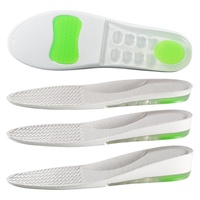 Solette Sportive Unisex con Ammortizzazione ad Aria, Rialzo Interno, Comfort per Lunghe Stazioni in Piedi, Design Invisibile