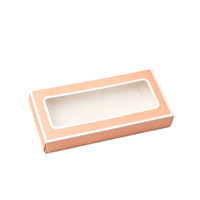 Boîtes rigides recyclables de haute qualité, personnalisables, avec finition brillante, dorure à chaud et gaufrage, pour l'emballage de mascara et de cils.