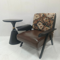 Canapé contemporain de luxe en bois de teck pour la maison, le bureau ou le salon, meubles de patio extérieurs à siège profond