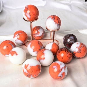 Wholesale Bulk High Quality Healing Stones <b>Crystal</b> Spheres Orange Agate Spheres for Decor Home and Gift - Product Image 4