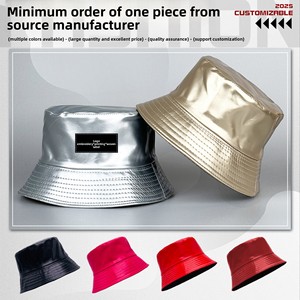 Chapeau <span class=keywords><strong>de</strong></span> pêcheur personnalisé en usine, logo sur mesure, chapeau <span class=keywords><strong>de</strong></span> voyage extérieur pour <span class=keywords><strong>femme</strong></span>, pare-soleil, imperméable, coupe-vent, toutes saisons, casquette en tissu PU - Product Image 1