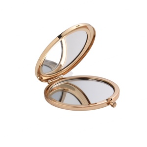 New Style Customized Logo Gift <b>Round</b> <b>Small</b> Personalized Gift Double Sides Metal <b>Mirror</b> - Product Image 4