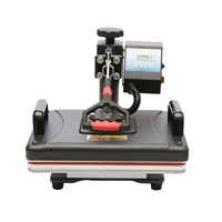 Presse à chaud 5 en 1 12x15 pouces à bras oscillant numérique industrielle pour l'impression par sublimation et le transfert thermique pour t-shirts