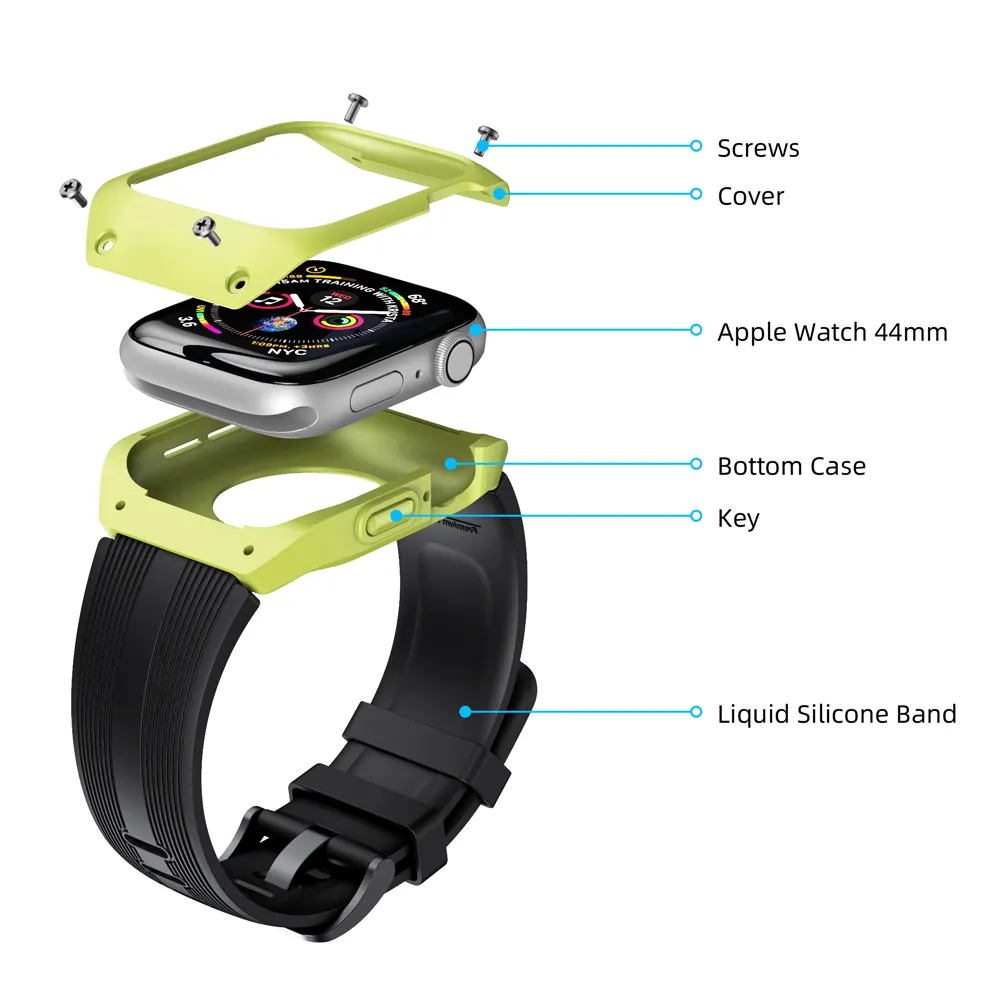 Iwatch 마그네틱 40mm 금속 범퍼 360 보호 shockproof 견고한 애플 시계 케이스 커버