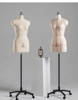 Mannequin femme demi-corps réglable de Guangzhou mannequin souple modèle de couture pour tailleurs et couturières matériau en mousse