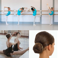 Filets à cheveux Invisible Elastic Edge Mesh Hair Bun Wig-20 28 30 36 40 pouces Ouverture de 10mm pour extensions de cheveux de danse de ballet