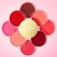 Fard à joues en pot en gros, haute pigmentation, scintillant, végétalien, crème de maquillage, marque privée
