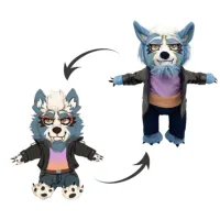Wolfoo Cartoon Characters, Wolf Children Anime Plush