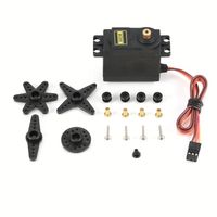 Servomoteur analogique MG995 à engrenages métalliques, 55g, couple élevé, haute vitesse, pour voiture RC, robot, hélicoptère (angle de commande 180°)