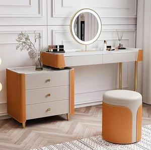 Tabouret de manucure moderne de luxe nordique dossier rotatif silencieux tabouret de maquillage bas Simple pour un usage domestique petits appartements chaises de salle à manger - Product Image 2