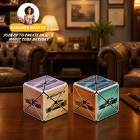 Cube Magique Personnalisé OEM ODM avec Logo X, Forme Non Standard, Promotionnel pour l'Industrie Automobile, Vente en Gros
