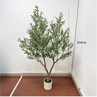 Oliviers artificiels réalistes en pot de 200 cm pour la maison, le bureau, les mariages, la décoration de Pâques, plante d'intérieur en plastique longue durée