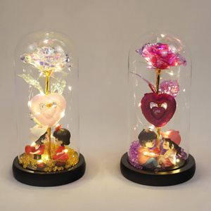 Rose lumineuse dans un dôme en verre pour l'anniversaire de mariage de la Saint-Valentin - Product Image 6
