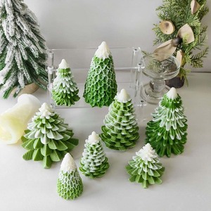 Molde de Silicona Creativo para Hornear en Forma de Árbol de Navidad, para Decoraciones de Pasteles Navideños, Molde para Velas Aromáticas - Product Image 6