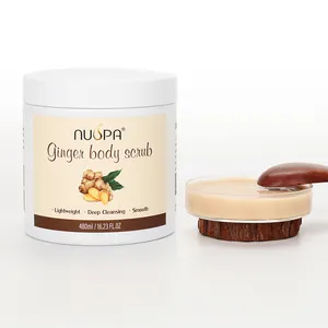 Free Samples Wholesale Skin Exfoliator Body Care Smoothing Moisturizing Organic Ginger Body Scrub