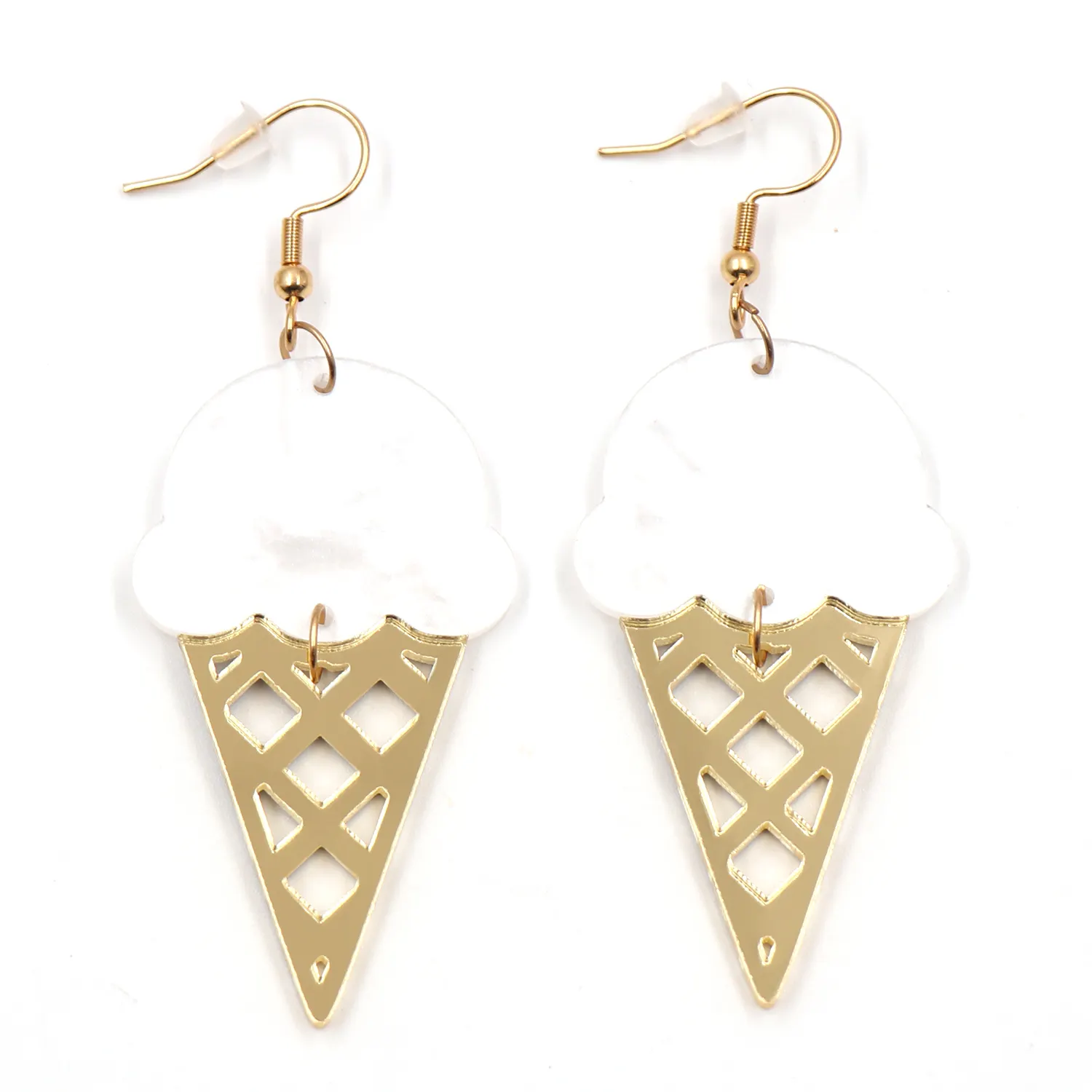 ERS783ER1679 1 pair New product CN Drop Ice Cream TRENDY Acrylic earrings Jewelry for women