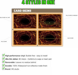 Pegatina Personalizada <span class=keywords><strong>para</strong></span> Tarjeta de Crédito con Diseño de Anime, Calcomanías de Vinilo Personalizadas <span class=keywords><strong>para</strong></span> <span class=keywords><strong>Tarjetas</strong></span> <span class=keywords><strong>Bancarias</strong></span>, Protector de Tarjeta de PVC Impermeable al por Mayor - Product Image 6