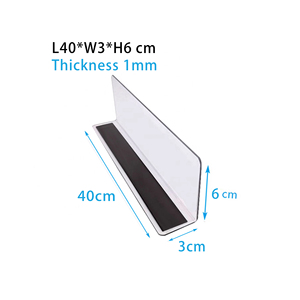 Hookei Hiển Thị OEM Nổi Từ L Hình Kệ Divider Acrylic Thuốc Lá Hiển Thị Kệ Cho Các Cửa Hàng Bán Lẻ - Product Image 6