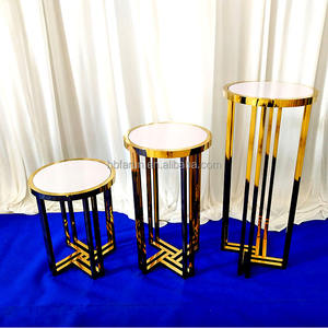 Table de Dessert de Fleur en Métal de Table de Gâteau de Mariage de Ventes Directes d'Usine de Source pour la Décoration de Fête de Mariage - Product Image 4