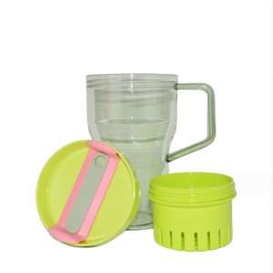 Gobelet en plastique 40oz sans BPA de vente directe d'usine bouteille d'eau aventure voyage gobelet en plastique avec poignée et paille - Product Image 6