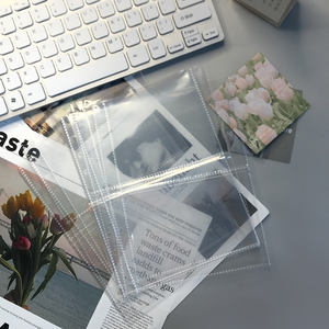 Pochettes de rangement pour cartes à collectionner, pages d'<span class=keywords><strong>album</strong></span>, cartes de jeux de sport transparentes, classeur à 6 anneaux dans 4 poches, pochettes photo - Product Image 5